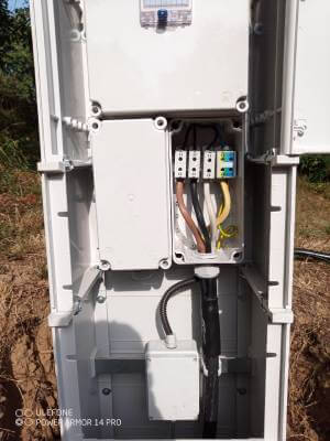 Földkábeles mérőhely